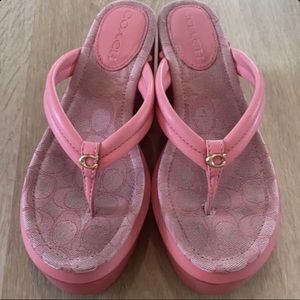 COACH FRANKI WOMEN'S FLIP FLOPS SANDALS - SIZE 8B